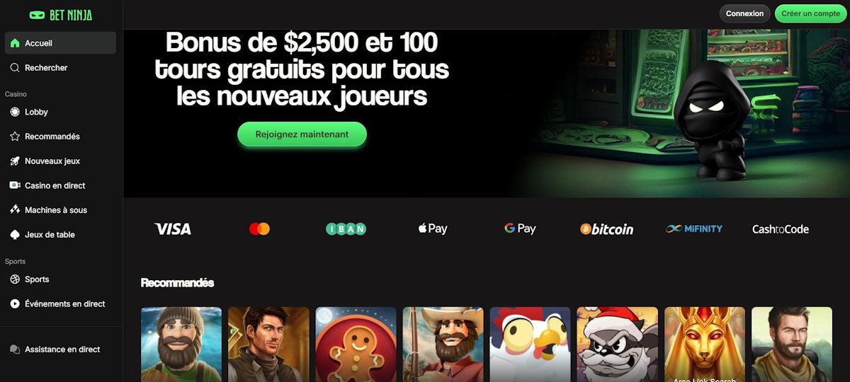 betninja - casino fiable canadien