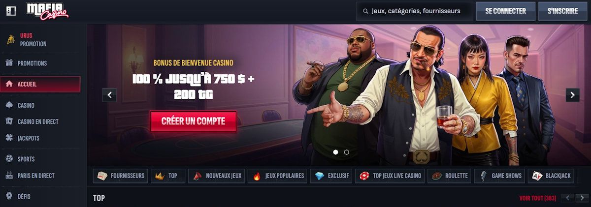 mafia casino - top casino au québec